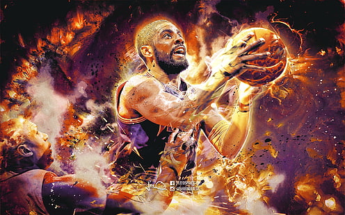 HD wallpaper: Kyrie Irving-2016 NBA Poster HD Wallpaper, Kyrie Irving  illustration | Wallpaper Flare