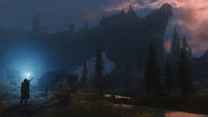 game wallpaper, The Elder Scrolls V: Skyrim, video games, screen shot