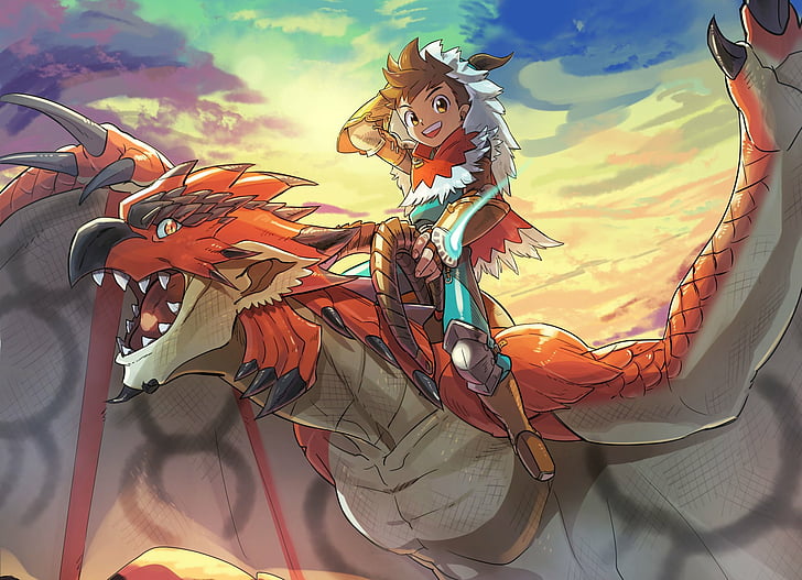 Anime, Monster Hunter Stories: Ride On, Lute (Monster Hunter Stories), HD wallpaper