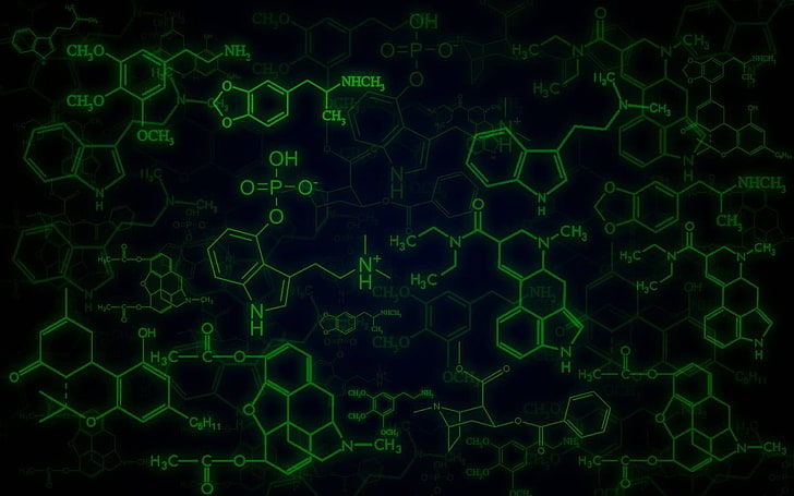 green chemical compound wallpaper, drugs, chemical structures