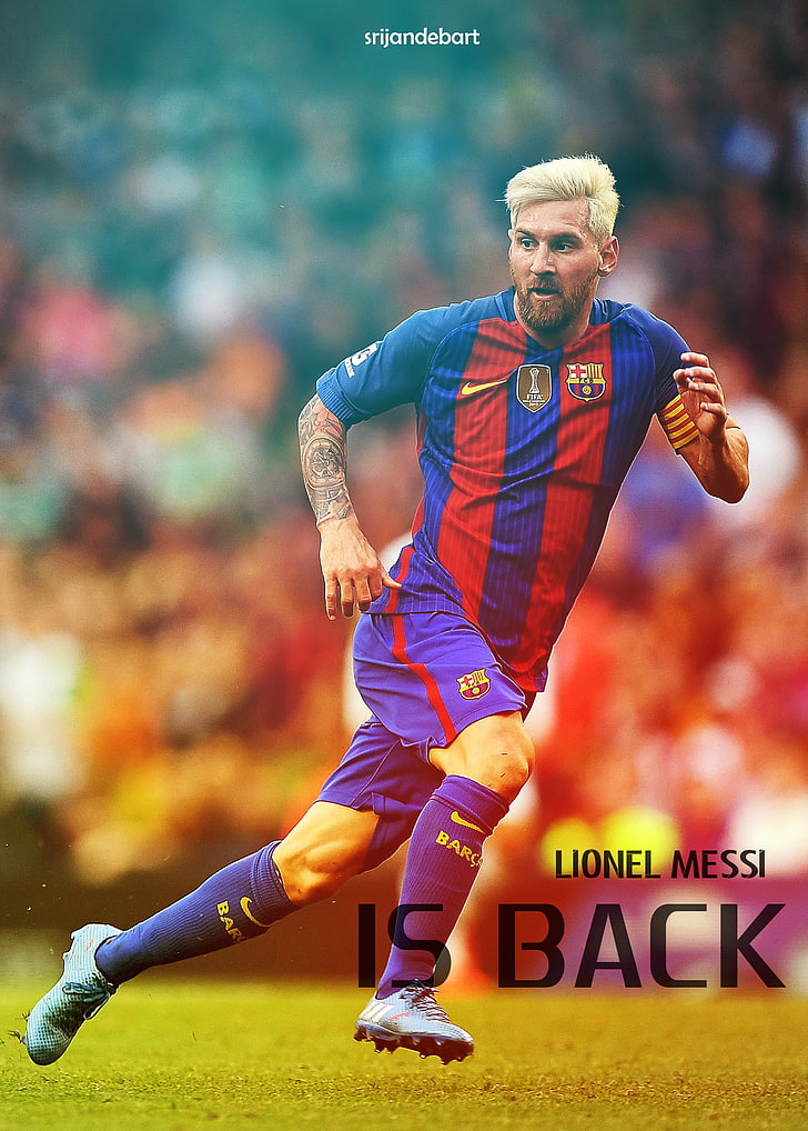 Lionel Messi, FC Barcelona, sport, adult, motion, activity, HD wallpaper