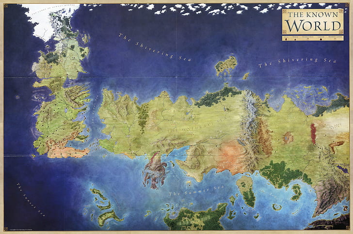 adventure, drama, fantasy, game, HBO, map, of, poster, series