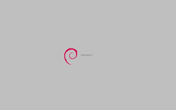 red swirl on gray background, Debian, Linux, Free Software, communication, HD wallpaper