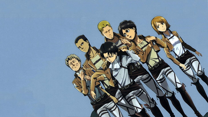 Anime, Attack On Titan, Eld Jinn, Eren Yeager, Gunther Schultz, HD wallpaper