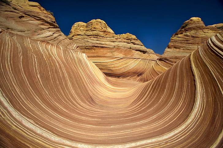 Grand Canyon Arizona at daytime, The Wave, nature, desert, sandstone, HD wallpaper