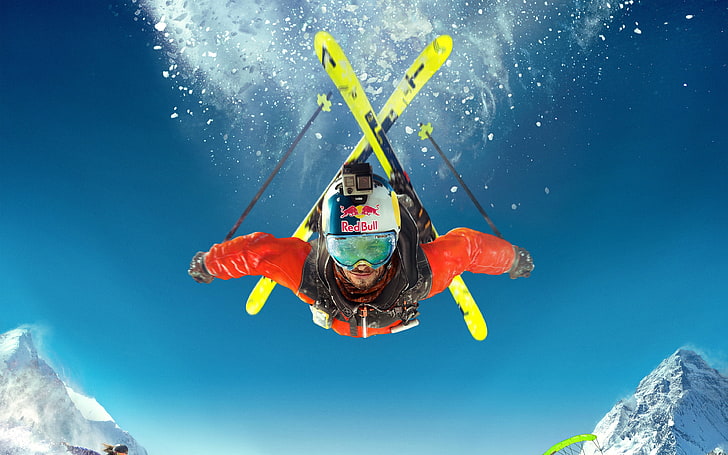 Extreme sport Steep Game 4K, nature, sky, adventure, one person