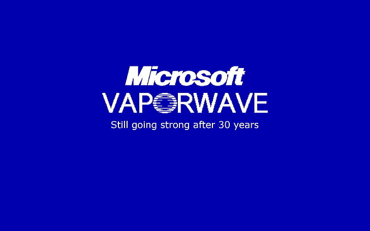vaporwave, 1990s, Microsoft, text, communication, western script