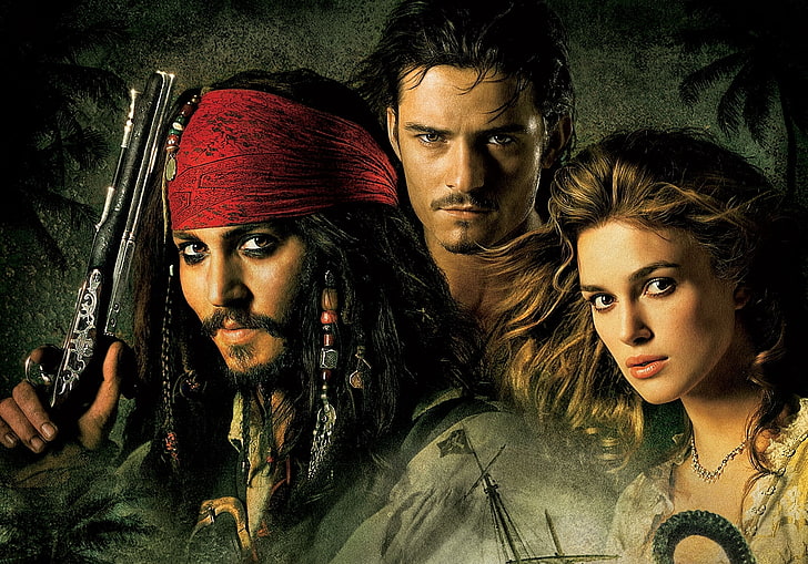 Pirates Of Caribbean wallpaper, Johnny Depp, Keira Knightley