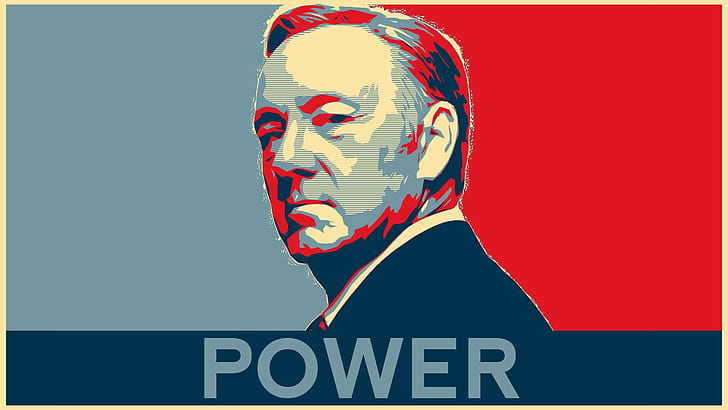 man wearing suit artwork, Kevin Spacey, Hope posters, House of Cards