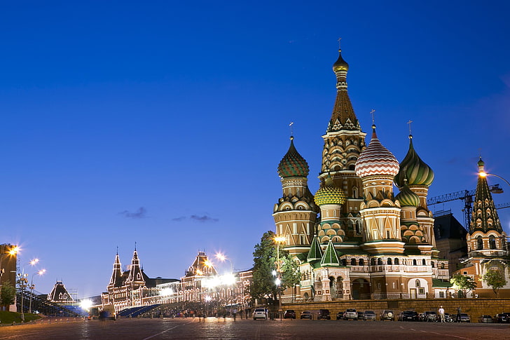 St. Basil's Cathedral, Russia, Moscow, Kremlin, church, Red Square, HD wallpaper