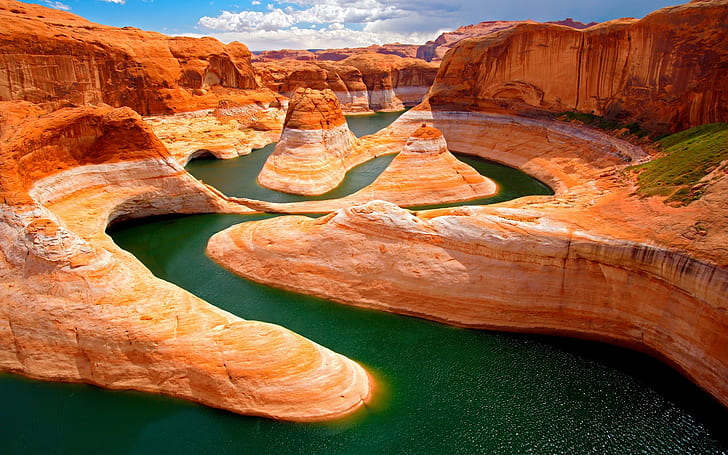 nature, river, canyon, rock, water, landscape, Grand Canyon