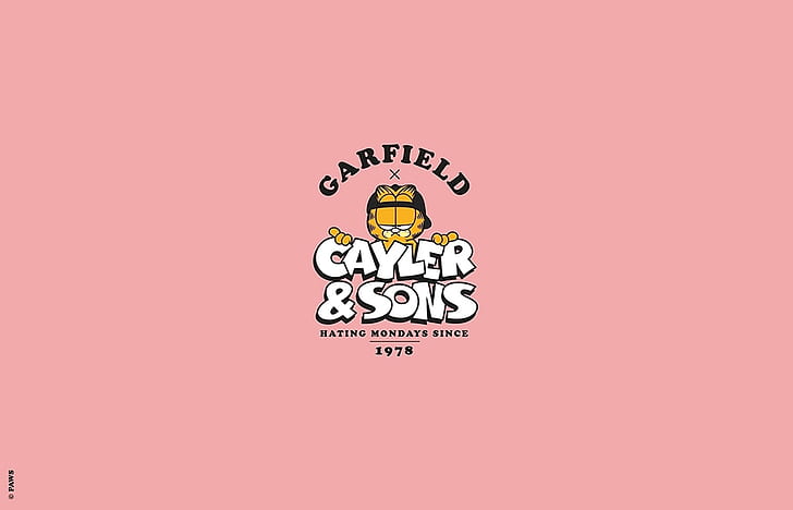 Hd Wallpaper Cayler And Sons Garfield Pink Simple Simple