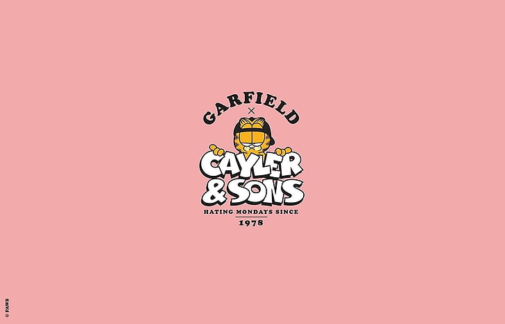 Hd Wallpaper Simple Background Garfield Snapback Cayler And Sons Pink Wallpaper Flare