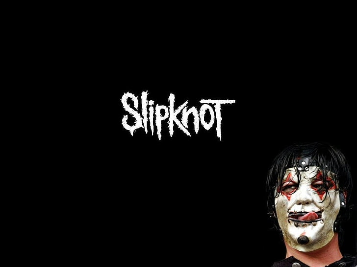 Slipknot text, heavy metal, hard rock, music, copy space, one person, HD wallpaper