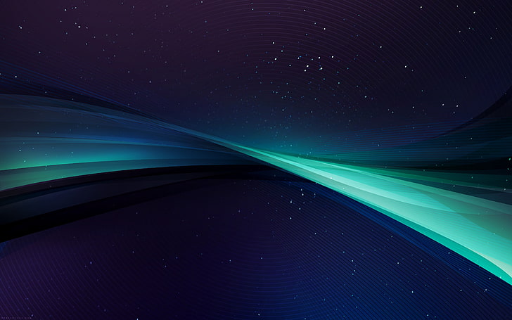 teal and blue wallpaper, simple background, abstract, waveforms, HD wallpaper