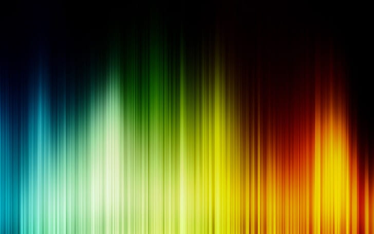 Vertical line colored stripes, green,yellow,brown and blue optical illusion