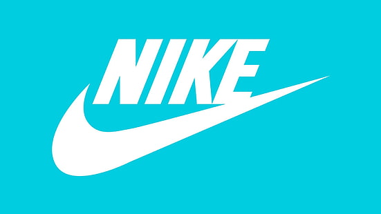 neon blue nike sign