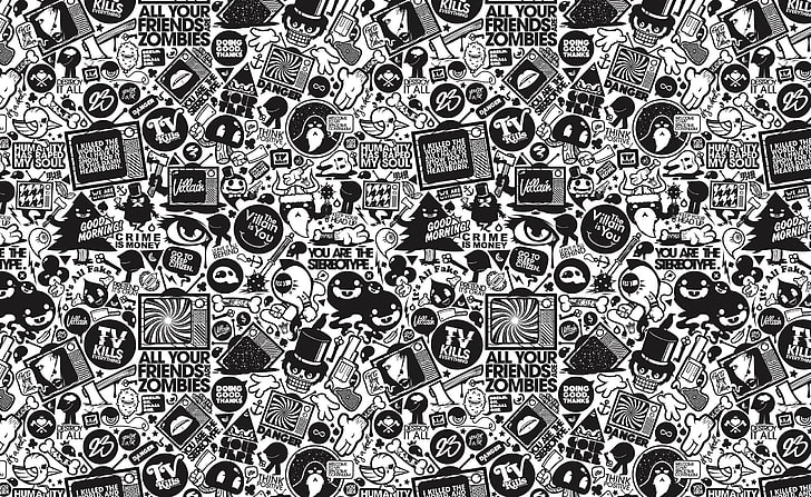 HD wallpaper: Villain Characters Cartoon, white and black wallpaper,  Cartoons | Wallpaper Flare