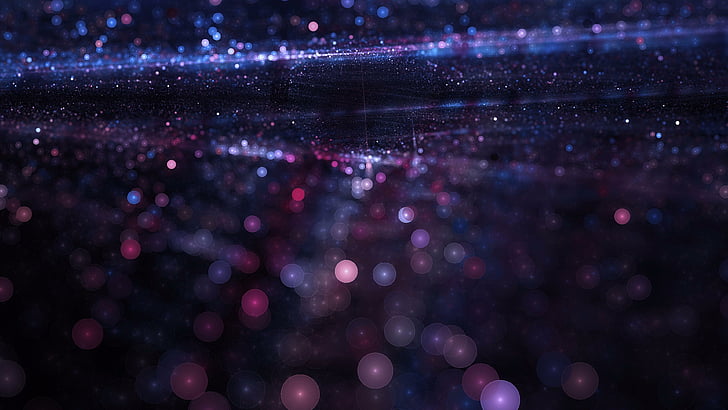 particle, glow, shine, purple, glitter, dark, texture, HD wallpaper