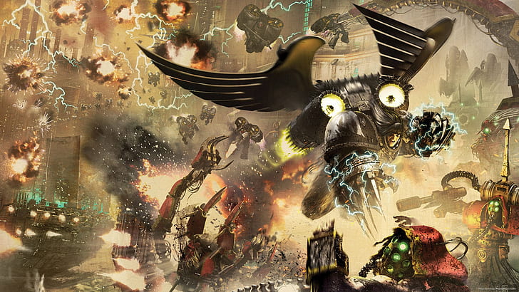 Horus Heresy, Warhammer 40 000, Raven Guard, primarch, tech priest, HD wallpaper
