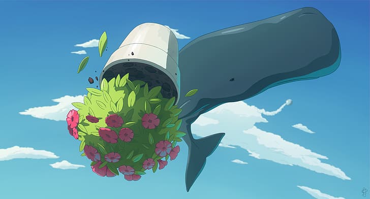 The Hitchhiker's Guide to the Galaxy, Sperm Whale, petunias