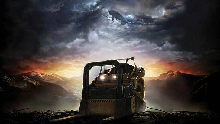 Halo, forklifts, video games, parody, Halo Reach
