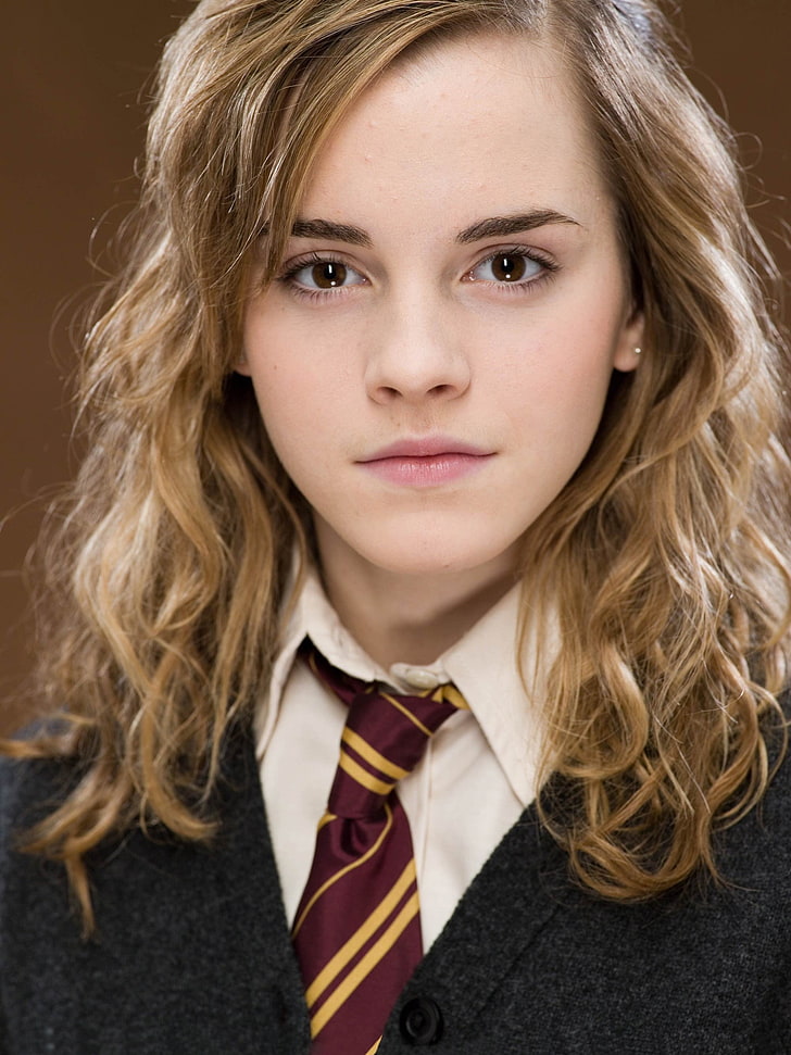 Emma Watson, blonde, brown eyes, Harry Potter, Hermione Granger, HD wallpaper
