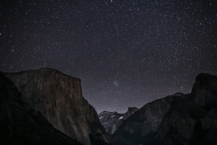 Photo of night sky, yosemite, yosemite, Yosemite  National  Park, HD wallpaper