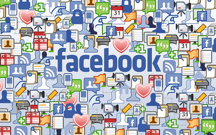 Facebook, brands and logos, HD wallpaper