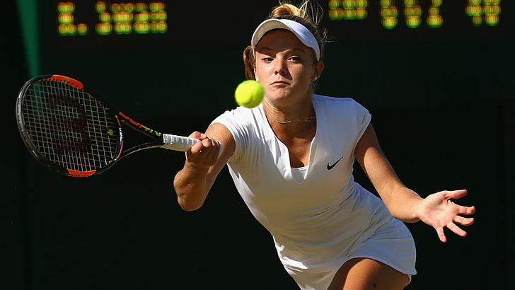 Katie Swan, tennis, tennis rackets, women, sport, tennis ball