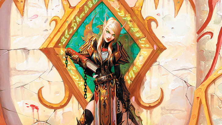 women world of warcraft blood elf horde paladin 1920x1080  Video Games World of Warcraft HD Art, HD wallpaper