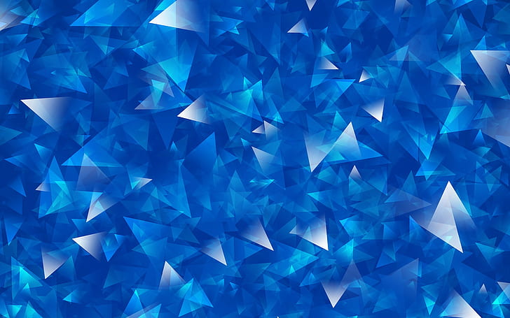 abstract, blue, triangle