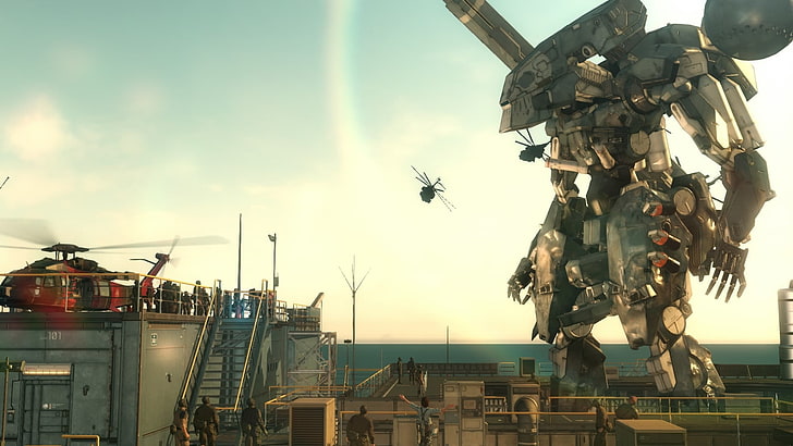 red helicopter, Metal Gear Solid V: The Phantom Pain, Big Boss, HD wallpaper