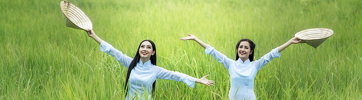 Arms Wide Open, Asia, Others, Girls, Travel, Nature, Green, Happy