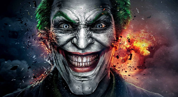 Injustice God Among Us Joker Face, DC The Joker poster, Games, HD wallpaper