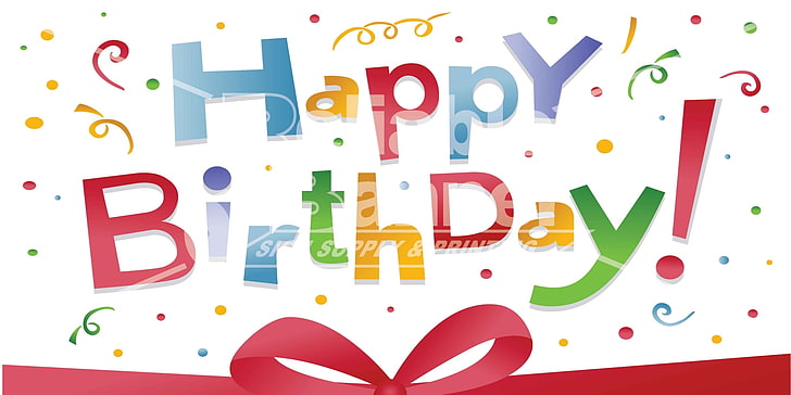 happy birthday picture images, multi colored, communication, HD wallpaper