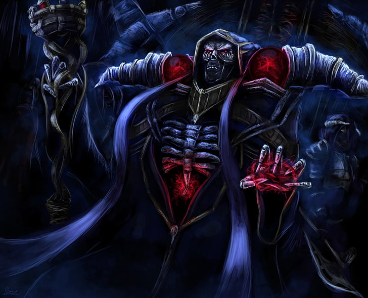 2880x900px | free download | HD wallpaper: Anime, Overlord, Ainz Ooal Gown,  Demon, Magician, Overlord (Anime) | Wallpaper Flare