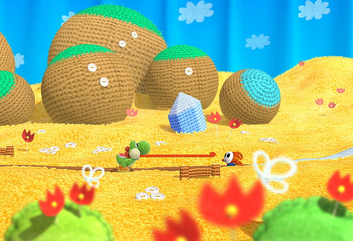 Video Game, Yoshi's Woolly World, HD wallpaper