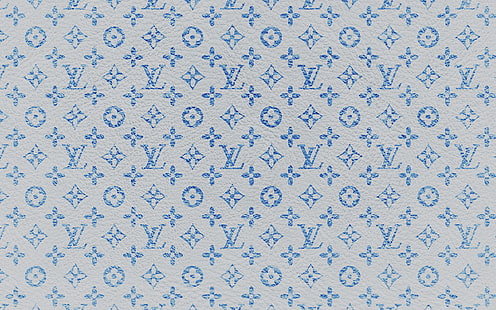 wallpaper blue louis vuitton print