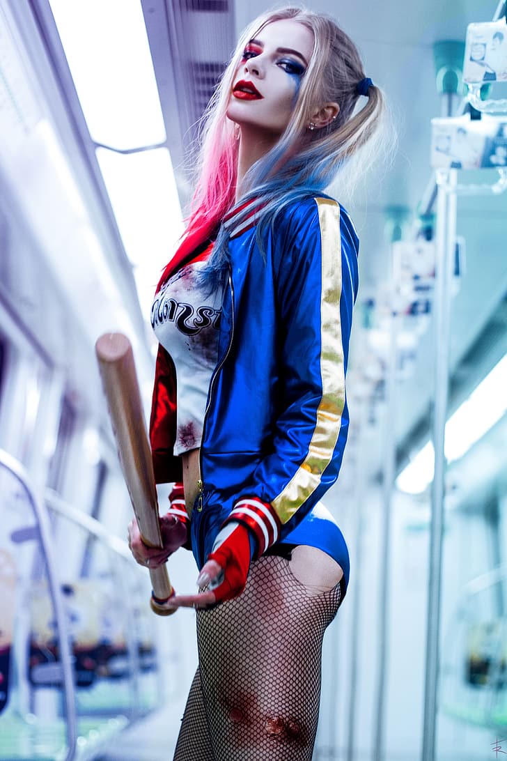 Harley Quinn, cosplay, HD wallpaper