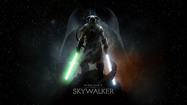 Skyrim Elder Scolls Star Wars Lightsaber HD, video games