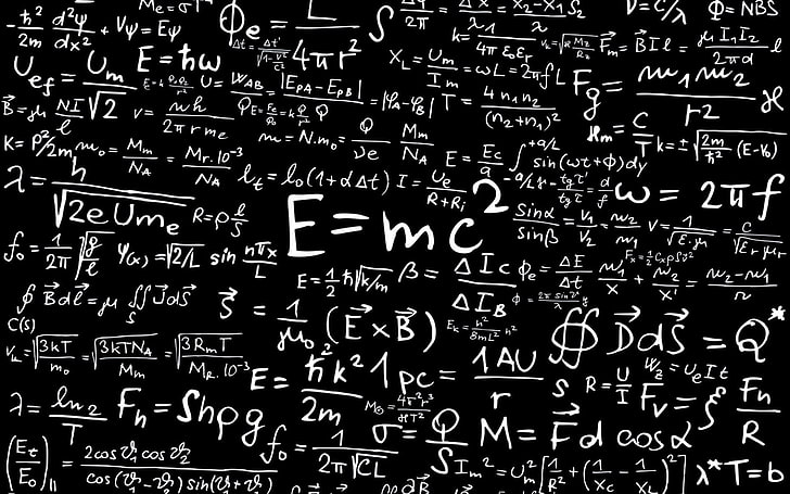 Mathematics equation, Albert Einstein, science, knowledge, text, HD wallpaper