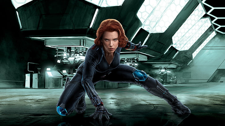 Marvel Black Widow wallpaper, digital art, Scarlett Johansson, HD wallpaper
