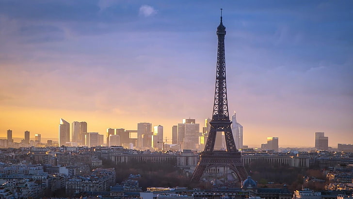 eiffel tower, europe, paris, france, cityscape, architecture, HD wallpaper