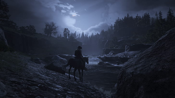 2880x900px | free download | HD wallpaper: Red Dead Redemption 2, video ...