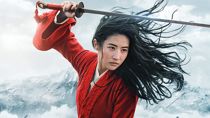 Movie, Mulan (2020), Actress, Black Hair, Chinese, Liu Yifei, HD wallpaper