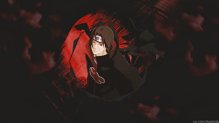 picture-in-picture, anime boys, Uchiha Itachi