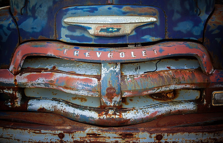 car, rust, old, vehicle, metal, rusty, weathered, damaged, close-up, HD wallpaper