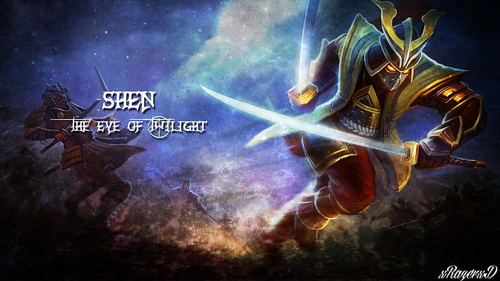 League of Legends, Shen, text, night, celebration, religion, HD wallpaper