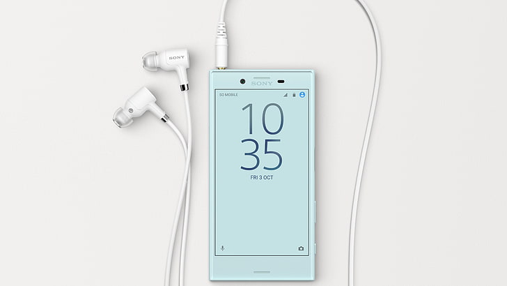 Hd Wallpaper White Sony Android Smartphone Sony Xperia X Compact